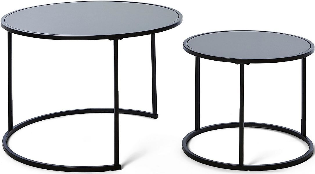 Jahnke Couchtisch (2-St), Couchtisch, Beistelltisch, Nachttisch in edlem Lo günstig online kaufen