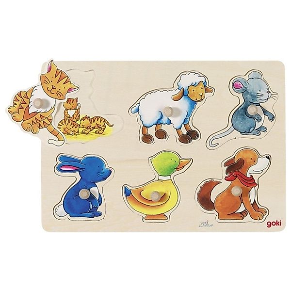goki Steckpuzzle Mutter und Kind Holzpuzzle günstig online kaufen