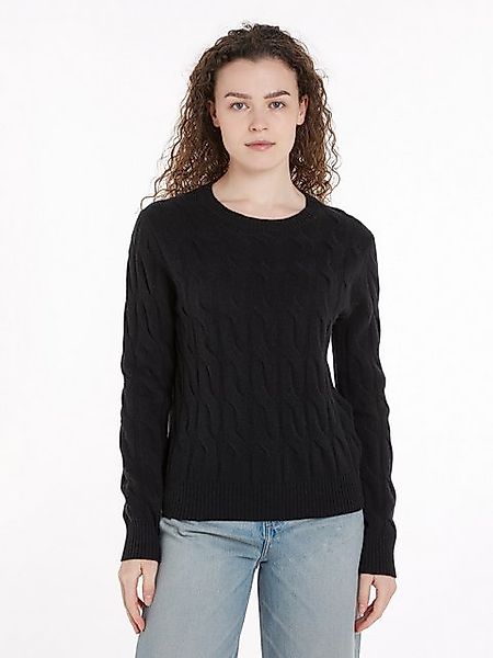 Tommy Hilfiger Strickpullover SOFT WOOL CABLE C-NK mit Zopfmuster, aus rein günstig online kaufen