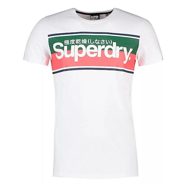 Superdry Core Logo Stripe Kurzarm T-shirt XL Optic günstig online kaufen
