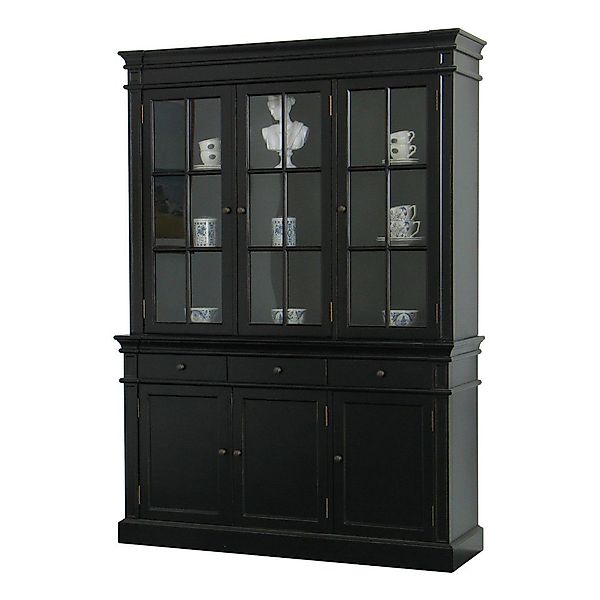 ebuy24 Vitrine Amaretta 3-Türige Vitrine schwarz. günstig online kaufen