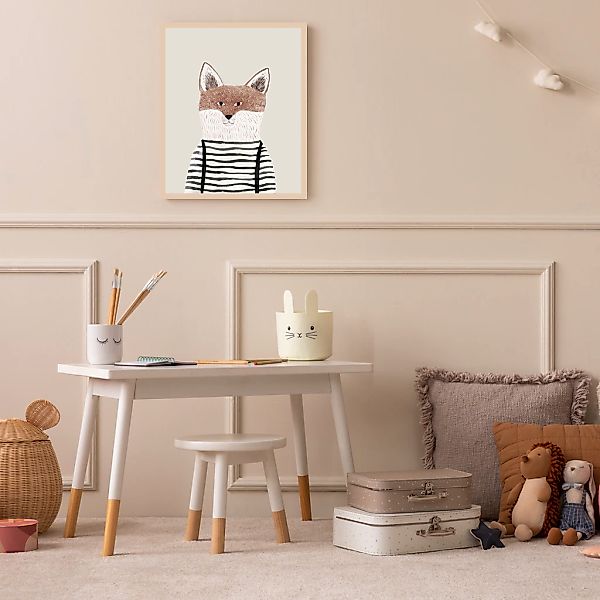 Lüttenhütt Bild mit Rahmen "oder Poster, Fuchs", Fantasy-Füchse-Tiere, (1 S günstig online kaufen