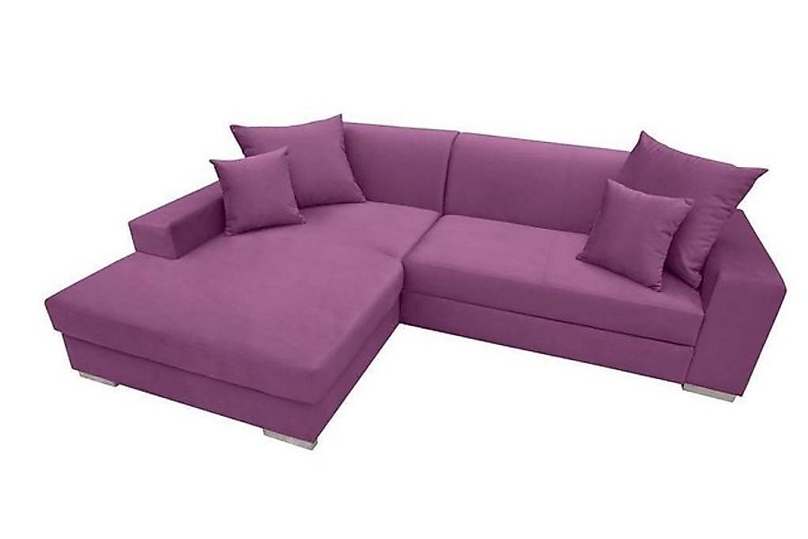 JVmoebel Ecksofa Schlafsofa Eck Sofa Couch Bettfunktion Polster Eck Garnitu günstig online kaufen