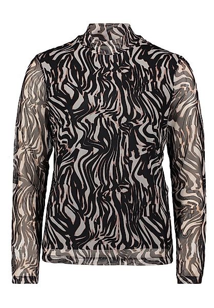 Betty&Co Kurzarmshirt Damen Mesh-Shirt mit Stehkragen (1-tlg) günstig online kaufen