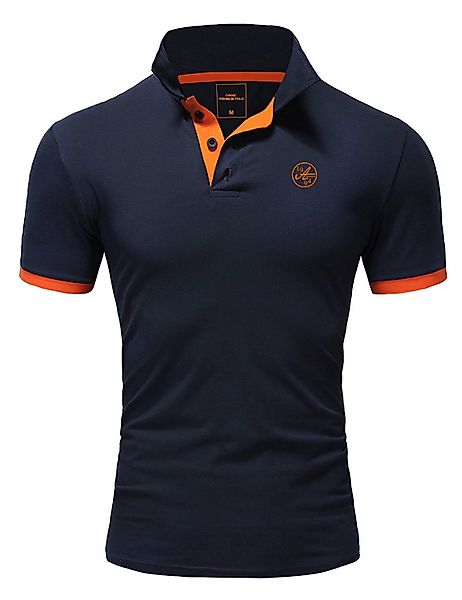 Amaci&Sons Poloshirt MEMPHIS Basic Kontrast Polo günstig online kaufen