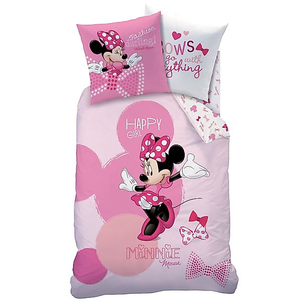 Disney Kinderbettwäsche Disney Minnie Mouse Bettwäsche günstig online kaufen
