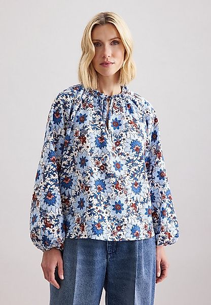 seidensticker Klassische Bluse Schwarze Rose Tunika Druck günstig online kaufen