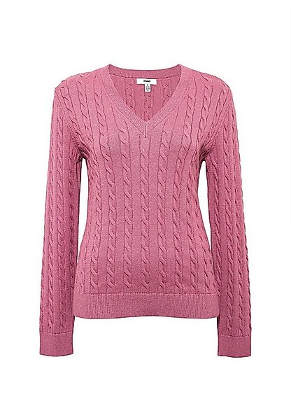 Mavi Strickpullover Eleganter Zopfstrick mit zeitlosem Design (1-tlg) V-NEC günstig online kaufen