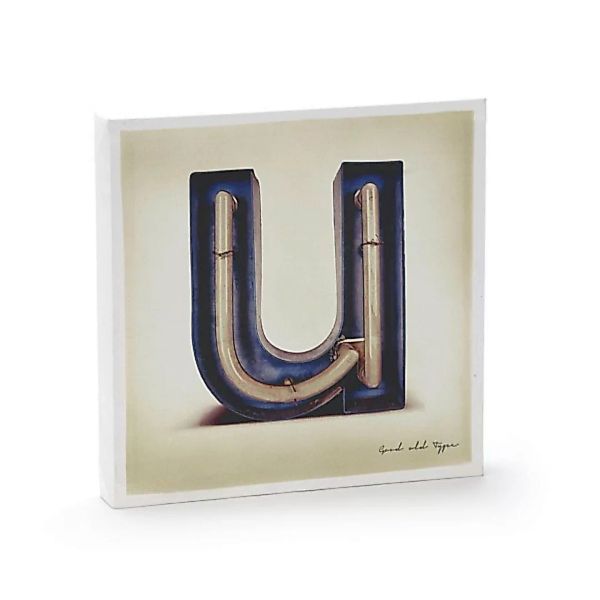 Leinwandbild U - Blau, Weiß günstig online kaufen