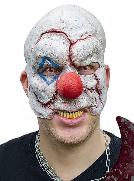 Wizardo Verkleidungsmaske Vernarbter Horrorclown kinnlose Maske, Grausame H günstig online kaufen