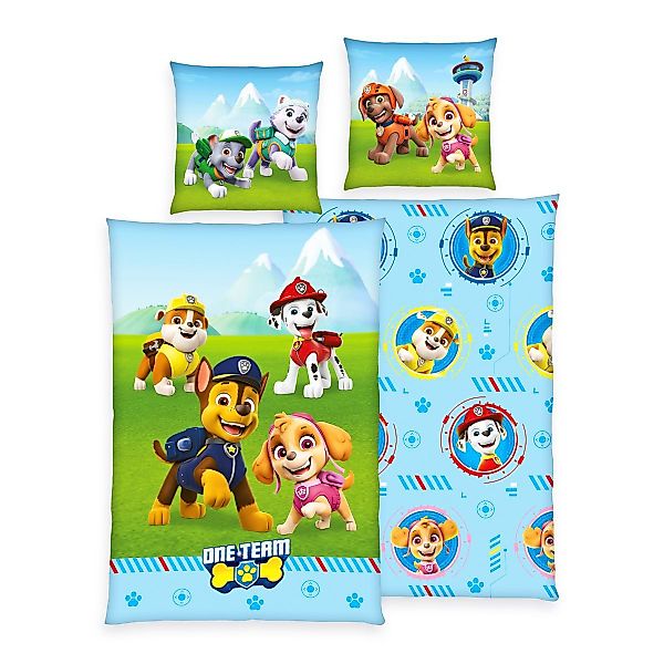 Herding Kinderbettwäsche 135x200cm Paw Patrol Hunde günstig online kaufen