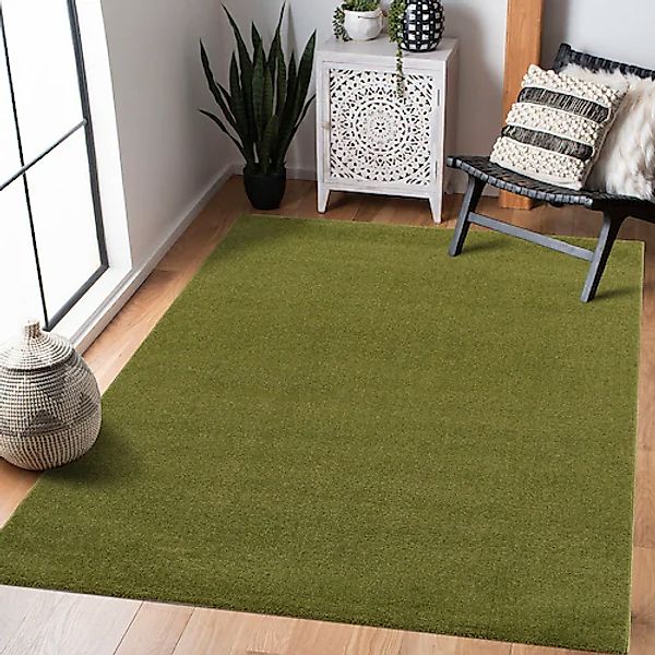 Sanat Teppich »Uni«, rechteckig, 13 mm Höhe, robuster Kurzflorteppich, groß günstig online kaufen
