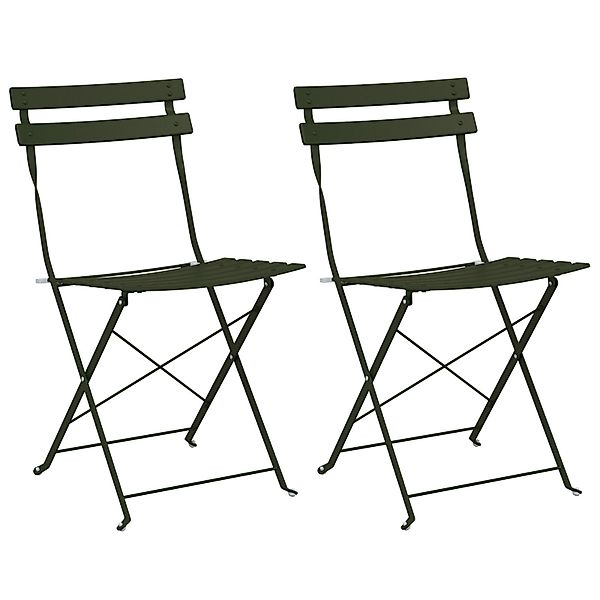 vidaXL Gartenstuhl Gartenstühle 2 Stk. Klappbar günstig online kaufen