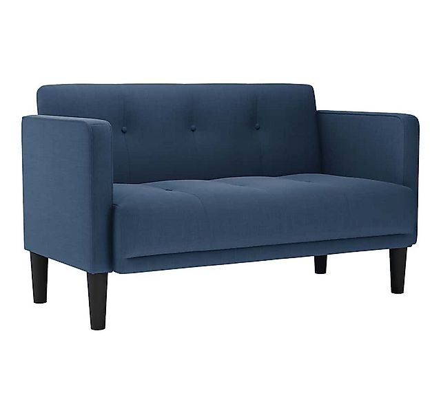 vidaXL Sofa Zweisitzer-Sofa Blau 111 cm Stoff günstig online kaufen