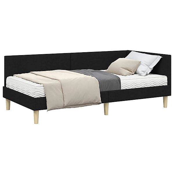 vidaXL Eckbettgestell mit Matratze Sonstiges 2-Tlg Grün Stoff 3393743 günstig online kaufen