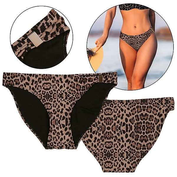 Sarcia.eu Badehose Klassischer Bikini-Slip mit Leopardenmuster, günstig online kaufen