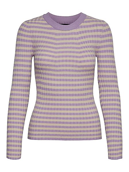 VERO MODA Rippdesign Bluse Damen Violett günstig online kaufen