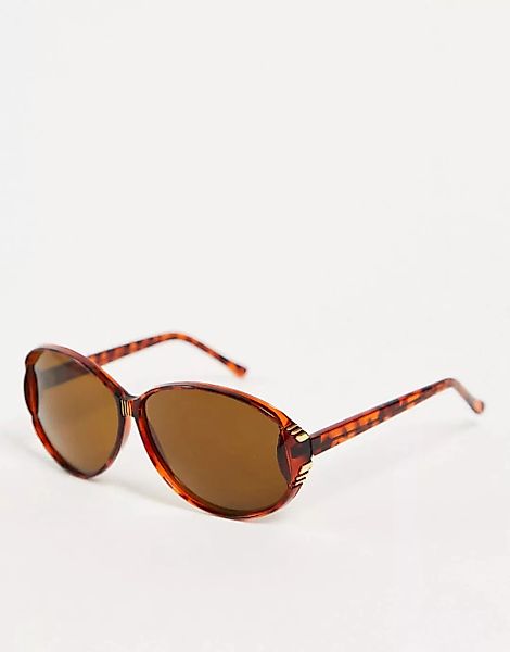 Jeepers Peepers – Oversize-Sonnenbrille-Braun günstig online kaufen