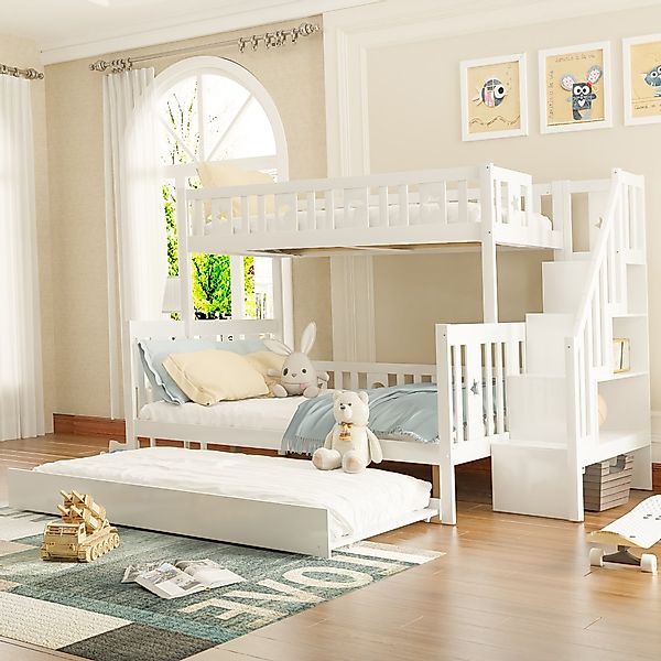 Flieks Etagenbett, Massivholz Kinderbett 90x200/140x200cm mit günstig online kaufen