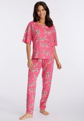 Vivance Dreams Pyjama 2 Stk. tlg., mt Animal Alloverprint günstig online kaufen