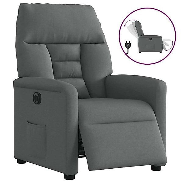 vidaXL Relaxsessel Elektrisch Dunkelgrau Stoff 3303013 günstig online kaufen
