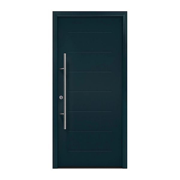 EcoStar Haustür Isopro Secur IPS 015 Anthrazitgrau 110 cm x 210 cm DIN L günstig online kaufen