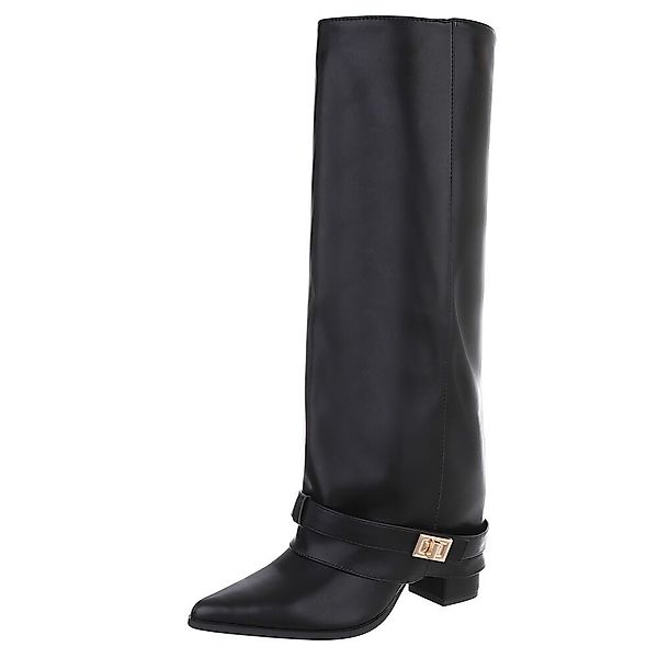 Ital-Design Elegante Stiefel mit Schnalle für günstig online kaufen
