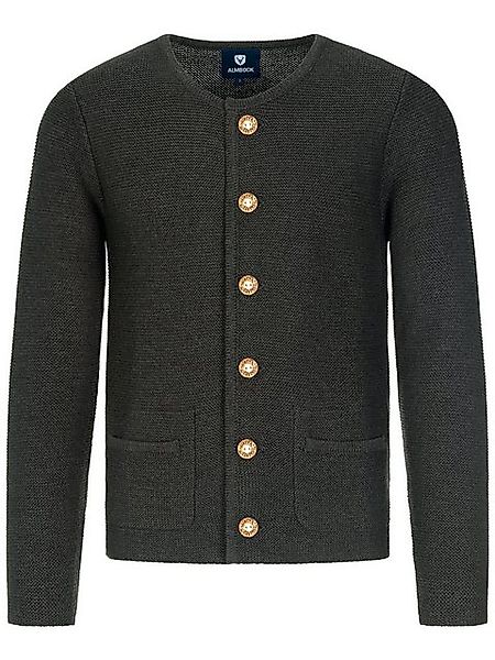 Almbock Trachtenstrickjacke Strickjacke Alfonsius (1-tlg) anthrazit günstig online kaufen