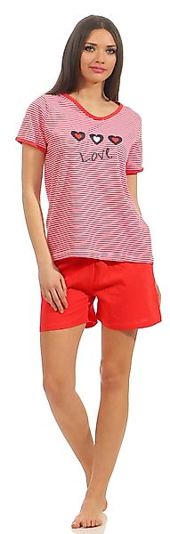 Moonline Schlafanzug Kurzer Damen Pyjama Schlafanzug günstig online kaufen