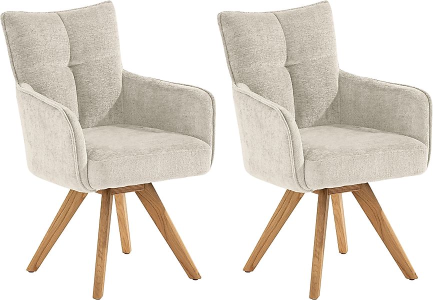 set one by Musterring Armlehnstuhl »Tucson« (Set) 2er-Set, drehbar mit Rück günstig online kaufen