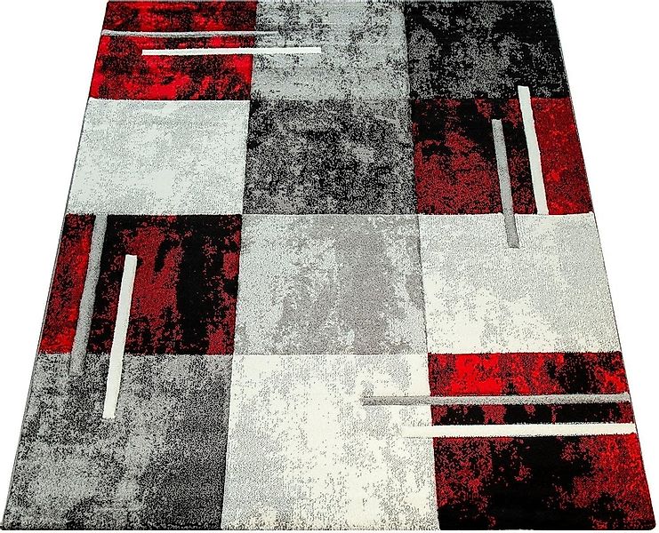 Paco Home Teppich "Diamond 663" rechteckig 18 mm Höhe Kurzflor, Karo Muster günstig online kaufen