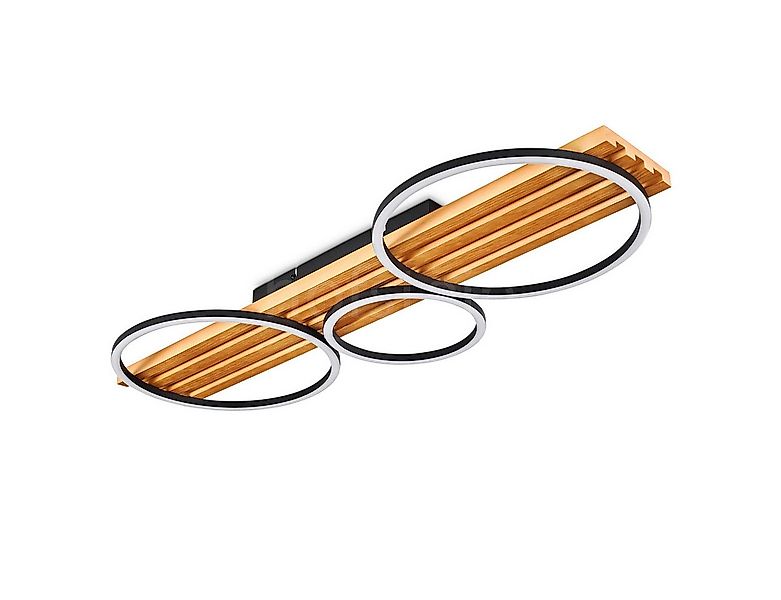 hofstein Deckenleuchte dimmbare Deckenlampe aus Holz/Metall/Kunststoff in N günstig online kaufen