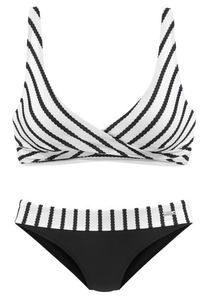LASCANA Triangel-Bikini in Wickeloptik günstig online kaufen
