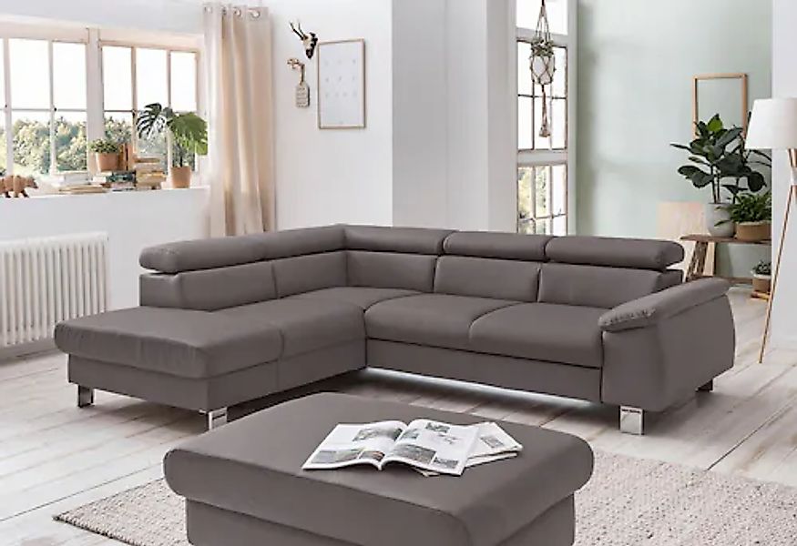 COTTA Polstergarnitur »Komaris L-Form«, (Set), Set bestehend aus: Ecksofa m günstig online kaufen