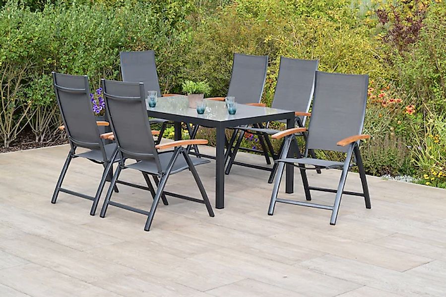 MERXX Garten-Essgruppe »»Toblino«« Set, 5-fach verstellbare Rückenlehne, pu günstig online kaufen