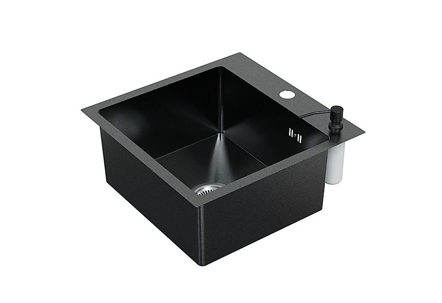 HAGO Edelstahlspüle Einbauspüle 45x45cm Edelstahl Küchenspüle Spülbecken Ec günstig online kaufen