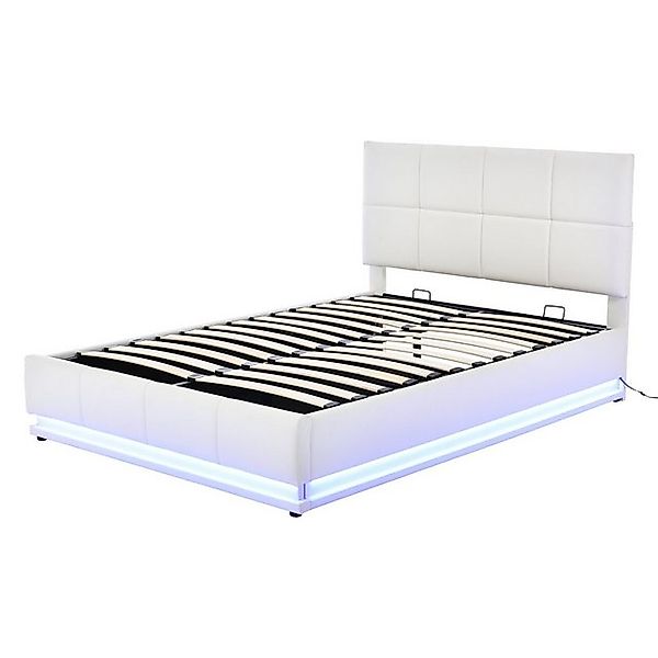 Gotagee Polsterbett Hydraulisch Bettstauraum Kunstleder Doppelbett Erwachse günstig online kaufen