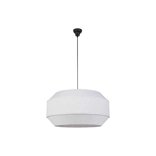 MARKET SET Cosiness Pendellampe, Ø 68 cm, weiß, Stoff günstig online kaufen