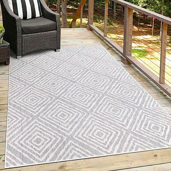 Carpet City Teppich »Outdoor 468«, rechteckig, 5 mm Höhe, UV-beständig, Fla günstig online kaufen