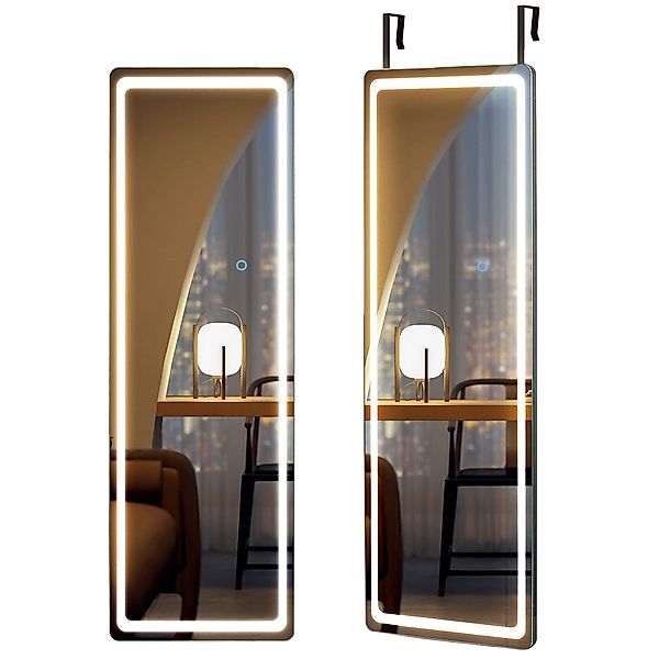 LVSOMT Ganzkörperspiegel Wandspiegel, LED Hängespiegel mit günstig online kaufen