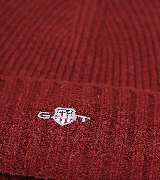 Gant Beanie Bordeauxrot - günstig online kaufen