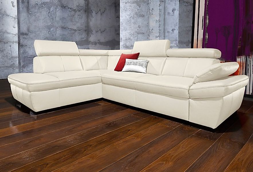 exxpo - sofa fashion Ecksofa »Salerno, Funktionssofa, hoher Sitzkomfort, Br günstig online kaufen