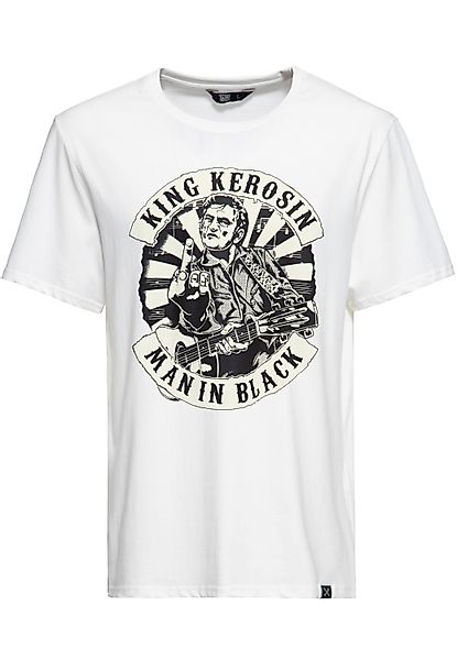 KingKerosin Print-Shirt MAN IN BLACK (1-tlg) günstig online kaufen