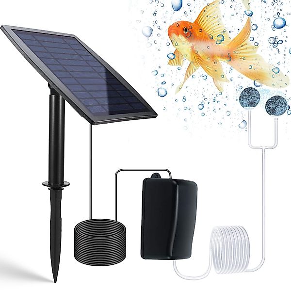 BlingBin Solarpumpe Solar Teichbelüfter, 2.5W Solar günstig online kaufen