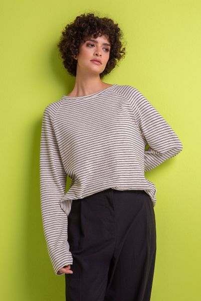 SENSES.THE LABEL Rundhalsshirt aus Baumwolle günstig online kaufen