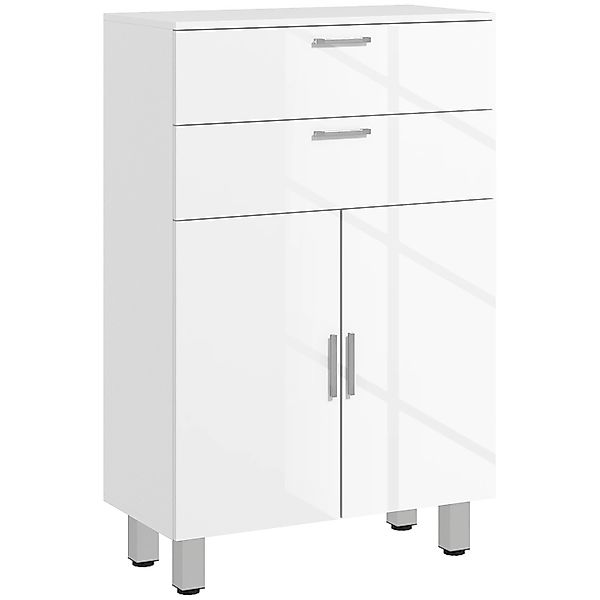 kleankin Badezimmerschrank Spanplatte 60L x 30B x 93H cm Weiß günstig online kaufen