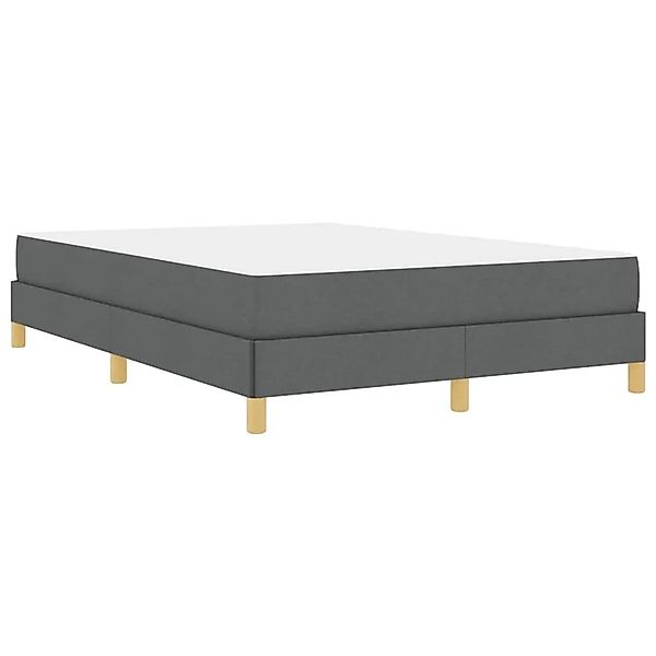 vidaXL Boxspringbett Dunkelgrau 140 x 200 cm Stoff 3398571 günstig online kaufen