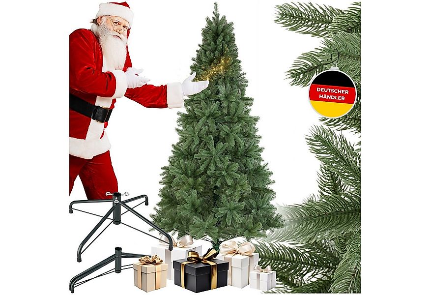 tectake Künstlicher Weihnachtsbaum Christbaum Künstlicher Spritzgussnadeln günstig online kaufen