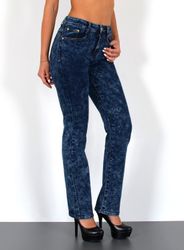 ESRA Straight-Jeans High Waist Damen Jeans günstig online kaufen