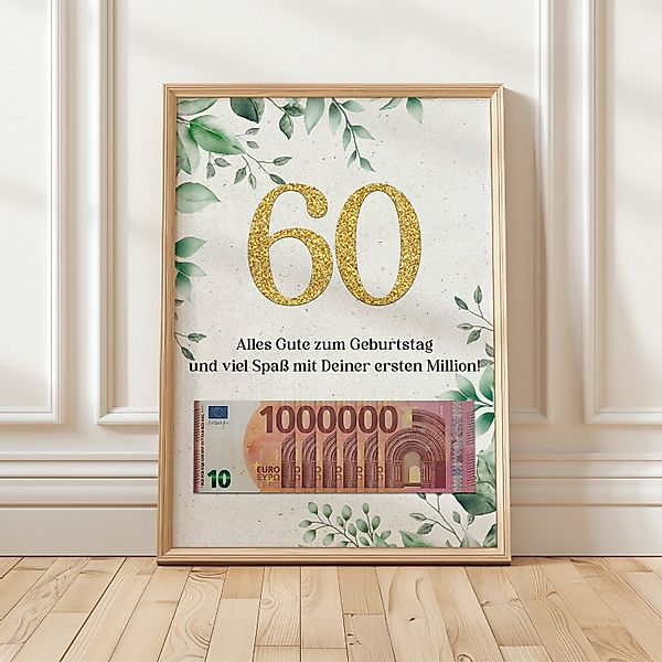 Tigerlino Poster Geburtstag Geldgeschenk Männer Frauen günstig online kaufen